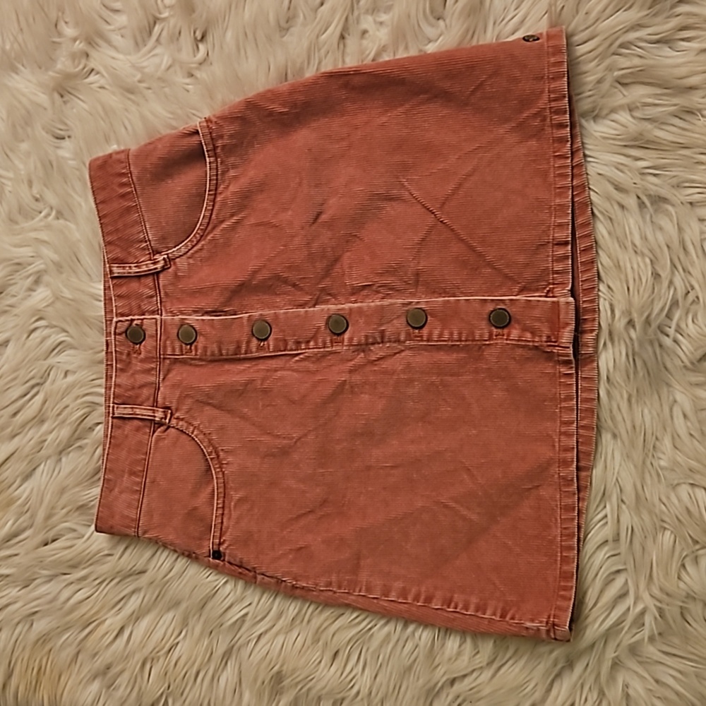Roxy “Unforgettable Fall” Pink Corduroy Skirt – Size Small - Picture 3 of 6